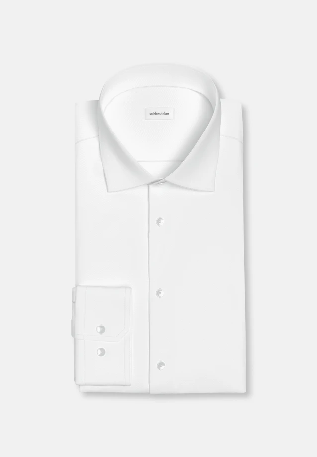 Shaped Business shirt Uni in White |  Seidensticker Onlineshop