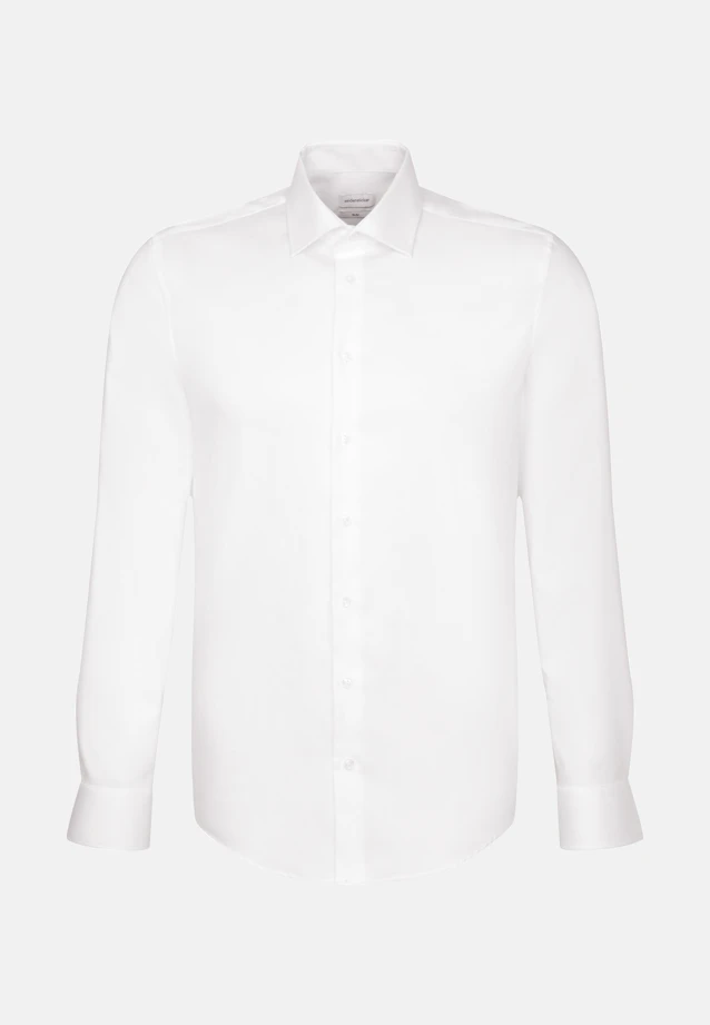 Shaped Business shirt Uni in White |  Seidensticker Onlineshop