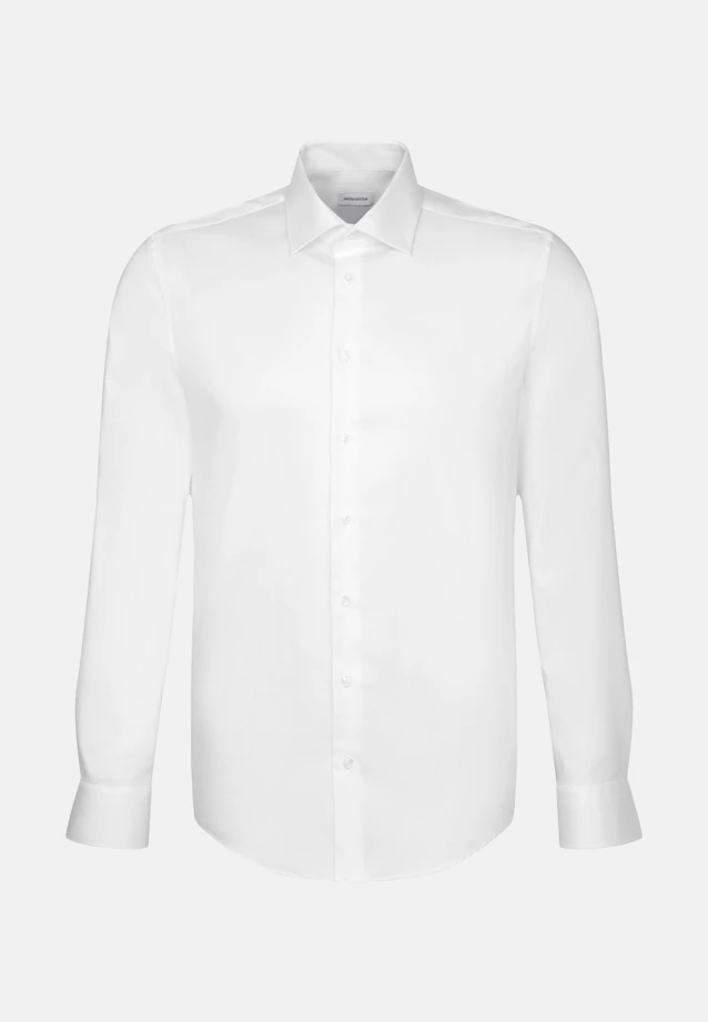 Shaped Business shirt Uni in White |  Seidensticker Onlineshop