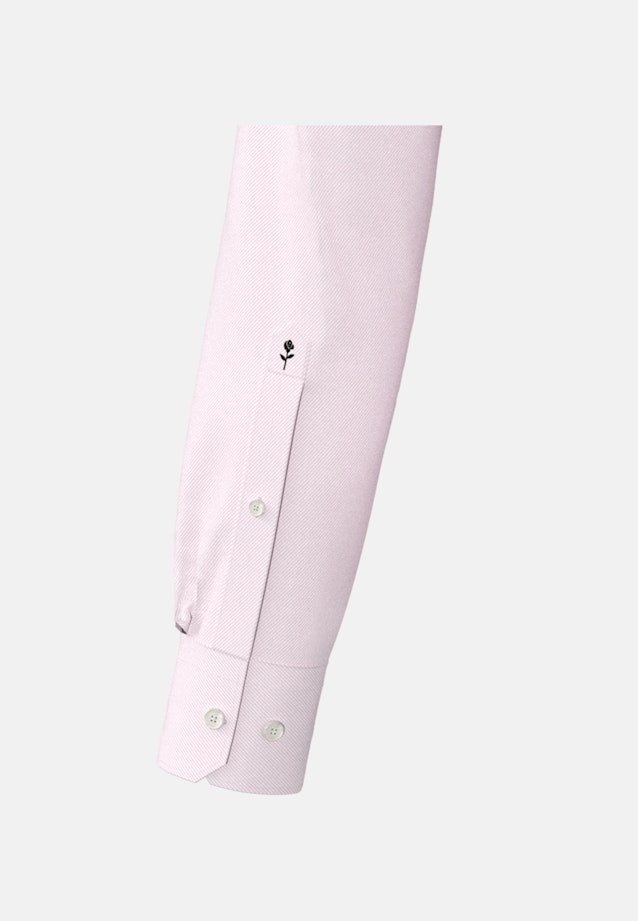 Bügelleichtes Twill Business Hemd in Shaped mit Kentkragen in Rosa/Pink |  Seidensticker Onlineshop