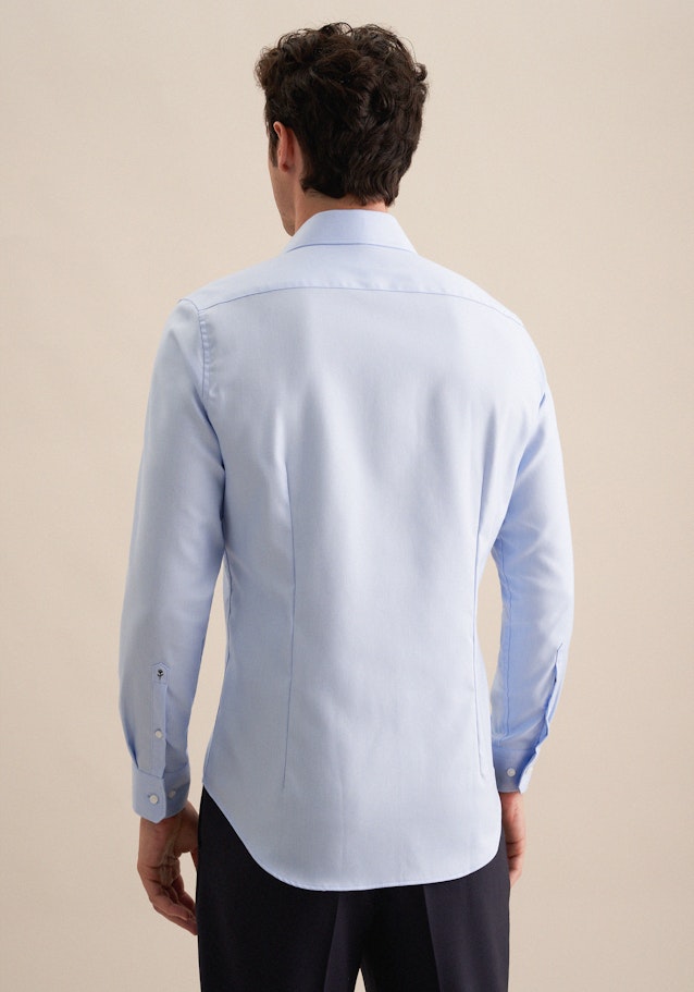 Shaped Chemise d'affaires Uni in Bleu Moyen | Seidensticker Onlineshop