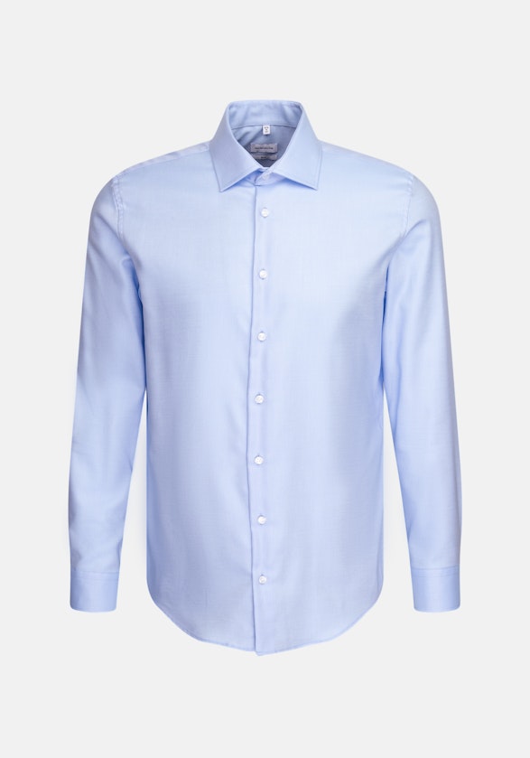 Shaped Chemise d'affaires Uni in Bleu Moyen | Seidensticker Onlineshop