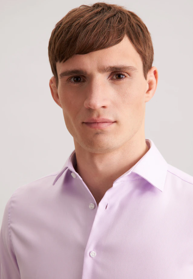 Shaped Business shirt Uni in Purple |  Seidensticker Onlineshop