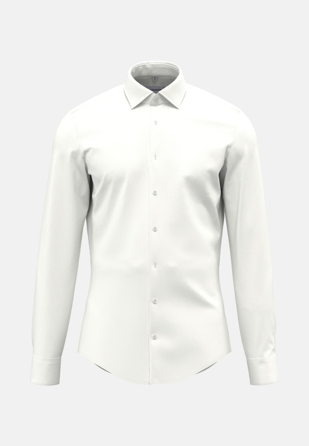 Shaped Business shirt Uni in Ecru |  Seidensticker Onlineshop