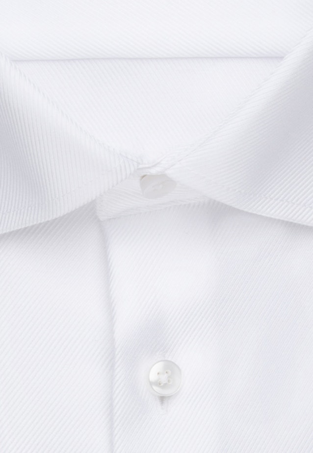 Easy-iron Twill Business Shirt in Shaped with Kent-Collar in White |  Seidensticker Onlineshop