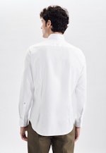 Chemise Business Shaped Twill (sergé) Col Kent in Blanc |  Seidensticker Onlineshop