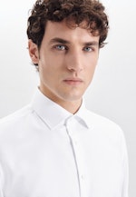 Chemise Business Shaped Twill (sergé) Col Kent in Blanc |  Seidensticker Onlineshop