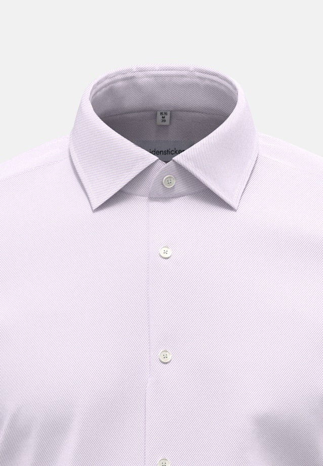 Bügelleichtes Twill Business Hemd in Shaped mit Kentkragen in Lila |  Seidensticker Onlineshop