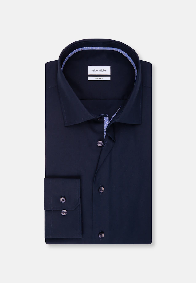 Shaped Chemise d'affaires Uni in Bleu Foncé |  Seidensticker Onlineshop
