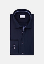 Chemise Business Shaped Popeline Col Kent in Bleu Foncé |  Seidensticker Onlineshop