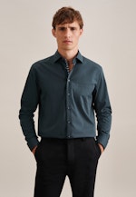 Shaped Business shirt Uni in Green |  Seidensticker Onlineshop