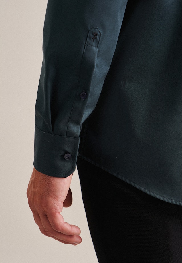 Shaped Business shirt Uni in Green |  Seidensticker Onlineshop