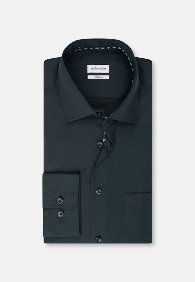 Shaped Business shirt Uni in Green |  Seidensticker Onlineshop