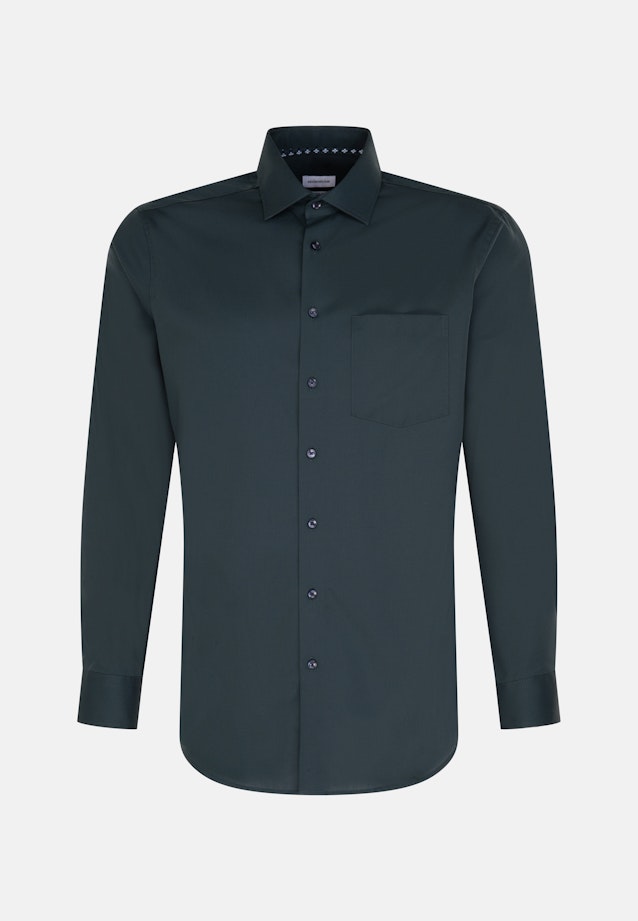 Shaped Business shirt Uni in Green |  Seidensticker Onlineshop