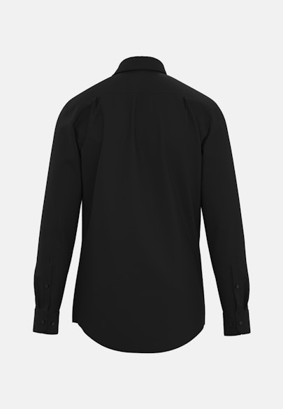 Shaped Business Hemd Uni in Schwarz |  Seidensticker Onlineshop