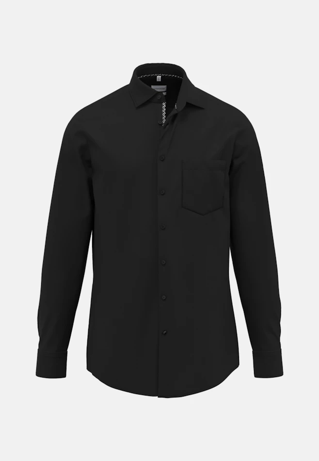 Shaped Chemise d'affaires Uni dans Noir | Boutique en ligne Seidensticker
