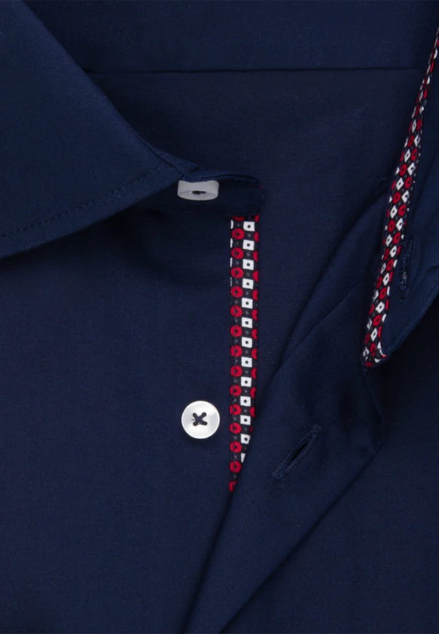 Shaped Business shirt Uni in Dark Blue |  Seidensticker Onlineshop