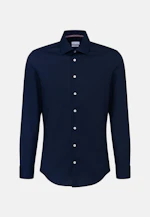 Shaped Business shirt Uni in Dark Blue |  Seidensticker Onlineshop