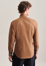 Chemise Business Shaped Popeline Col Kent in Marron |  Seidensticker Onlineshop