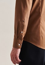 Shaped Business Hemd Uni in Braun |  Seidensticker Onlineshop