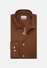 Chemise Business Shaped Popeline Col Kent in Marron |  Seidensticker Onlineshop