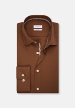 Shaped Business Hemd Uni in Braun |  Seidensticker Onlineshop