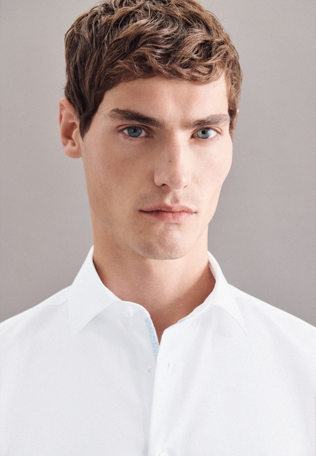 Shaped Business Hemd Uni in Weiß |  Seidensticker Onlineshop