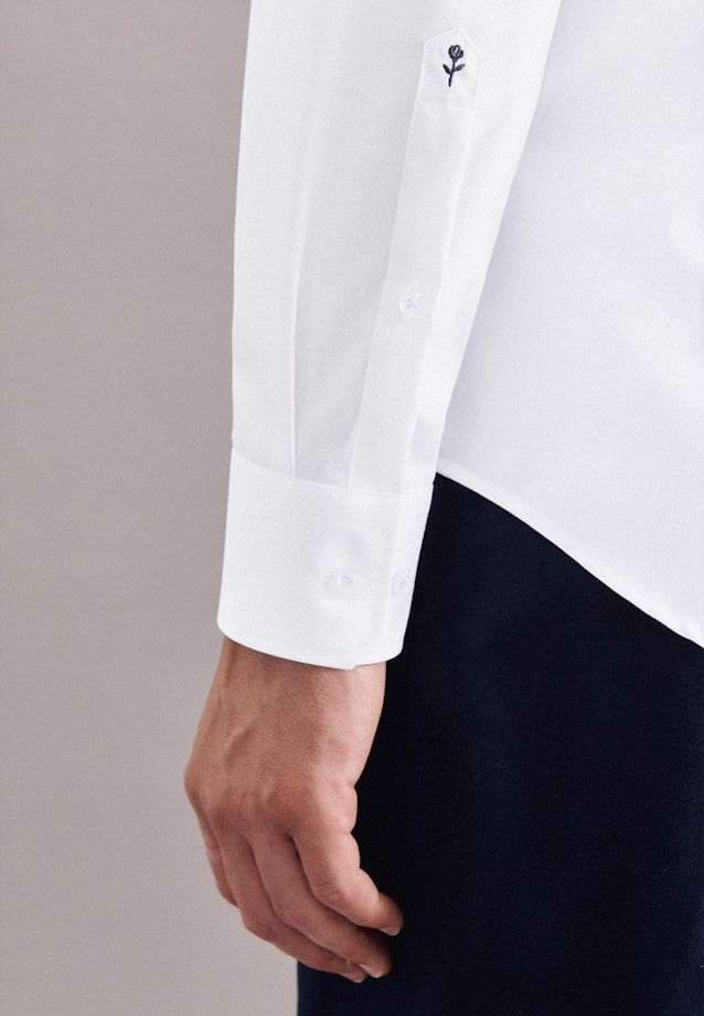 Shaped Business Hemd Uni in Weiß |  Seidensticker Onlineshop