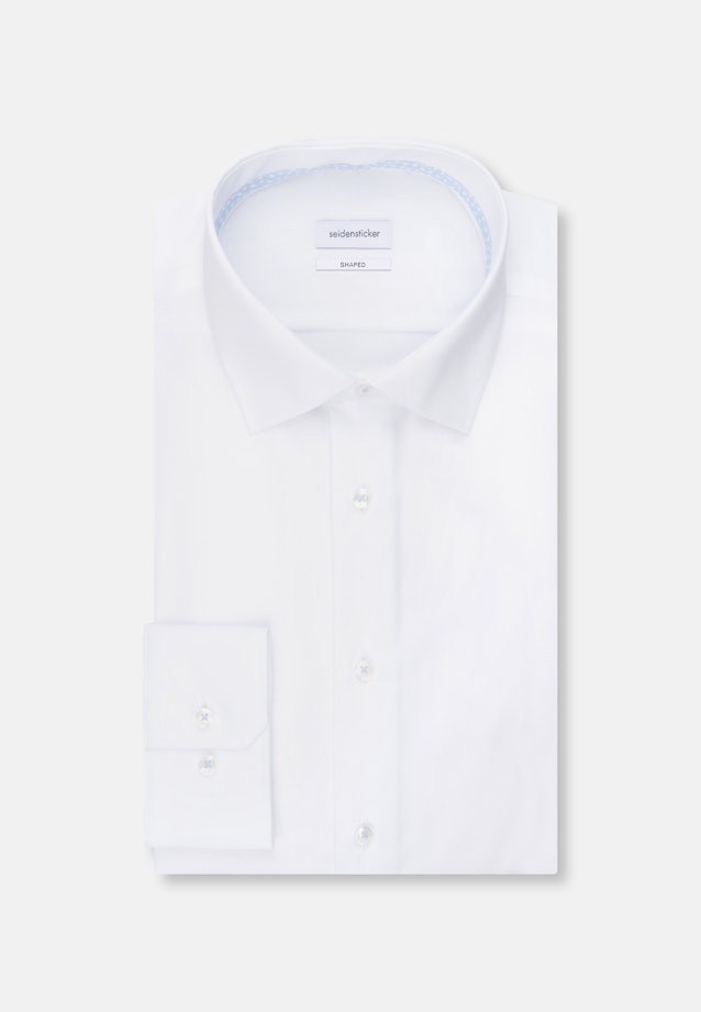 Shaped Business Hemd Uni in Weiß |  Seidensticker Onlineshop