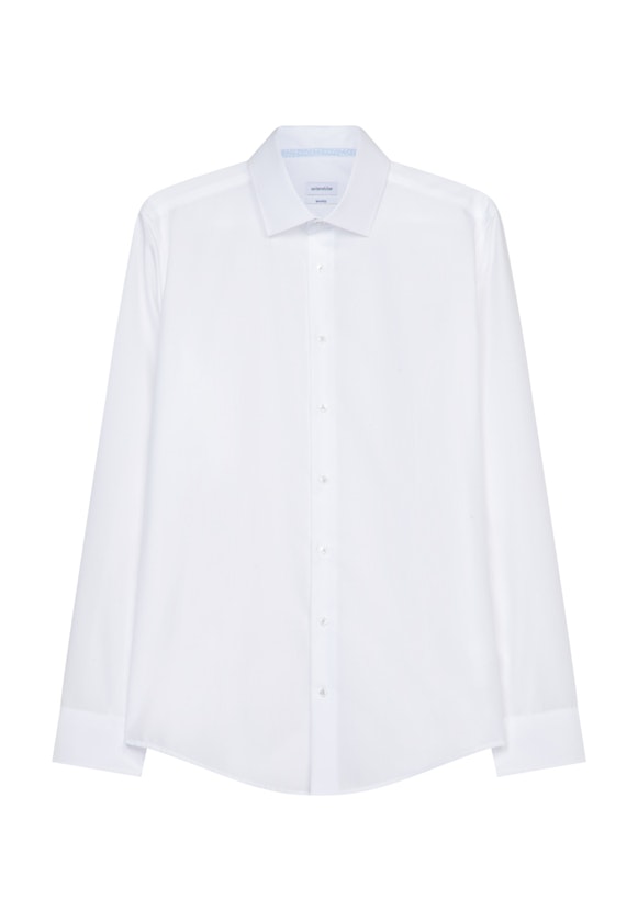 Shaped Business Hemd Uni in Weiß |  Seidensticker Onlineshop