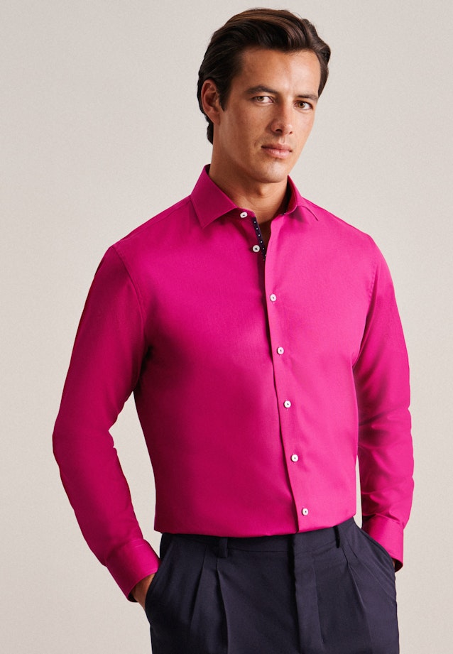 Shaped Business Hemd Uni in Rosa/Pink |  Seidensticker Onlineshop