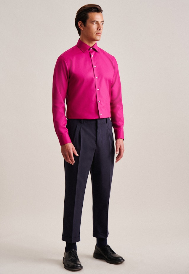 Shaped Business Hemd Uni in Rosa/Pink |  Seidensticker Onlineshop