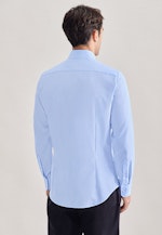 Chemise Business Shaped Popeline Col Kent in Bleu Moyen |  Seidensticker Onlineshop