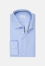 Chemise Business Shaped Popeline Col Kent in Bleu Moyen |  Seidensticker Onlineshop