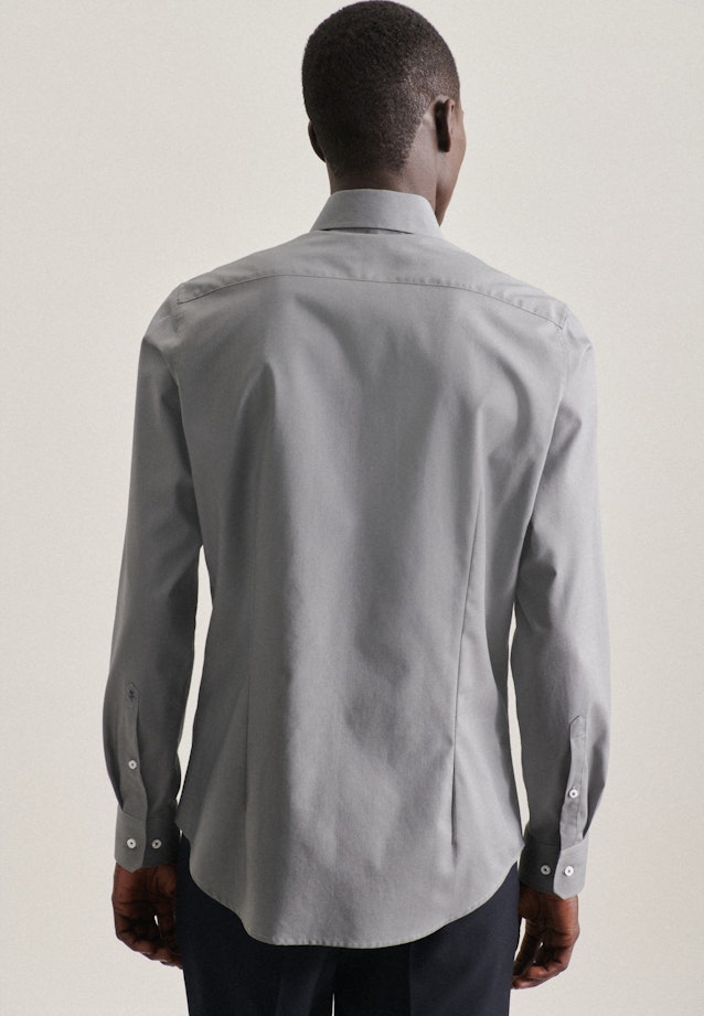Shaped Business shirt Uni in Grey |  Seidensticker Onlineshop