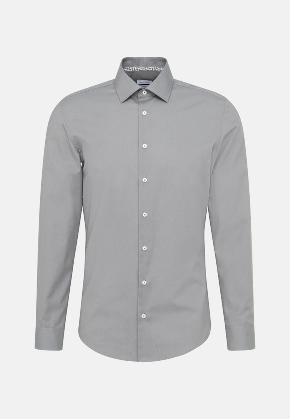 Shaped Business shirt Uni in Grey |  Seidensticker Onlineshop