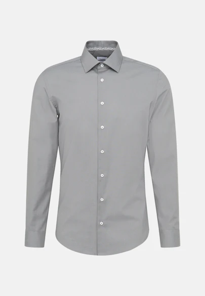 Shaped Business Hemd Uni in Grau |  Seidensticker Onlineshop