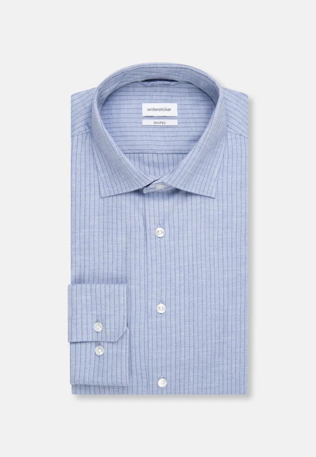 Shaped Business Hemd Streifen in Hellblau |  Seidensticker Onlineshop