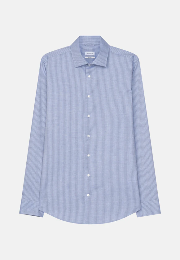 Shaped Business Hemd Streifen in Hellblau |  Seidensticker Onlineshop