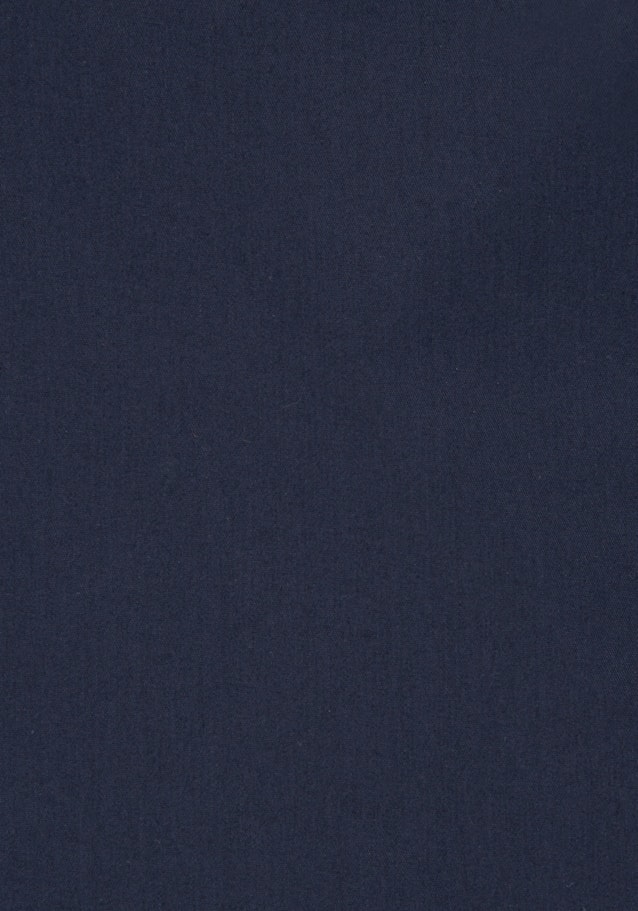 Long sleeve Gabardine Stand-Up Blouse in Dark Blue |  Seidensticker Onlineshop