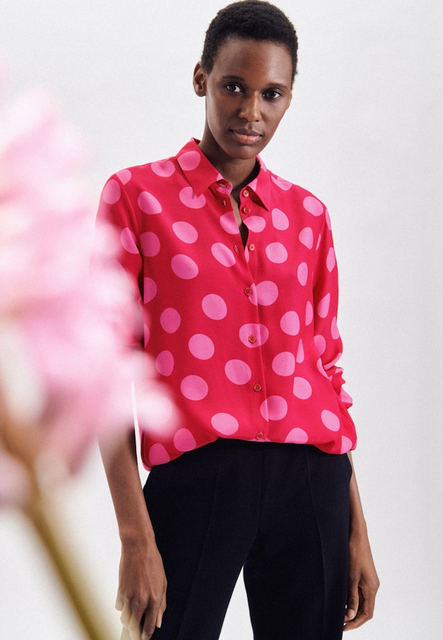 Regular Hemdbluse Punkte in Rosa/Pink |  Seidensticker Onlineshop