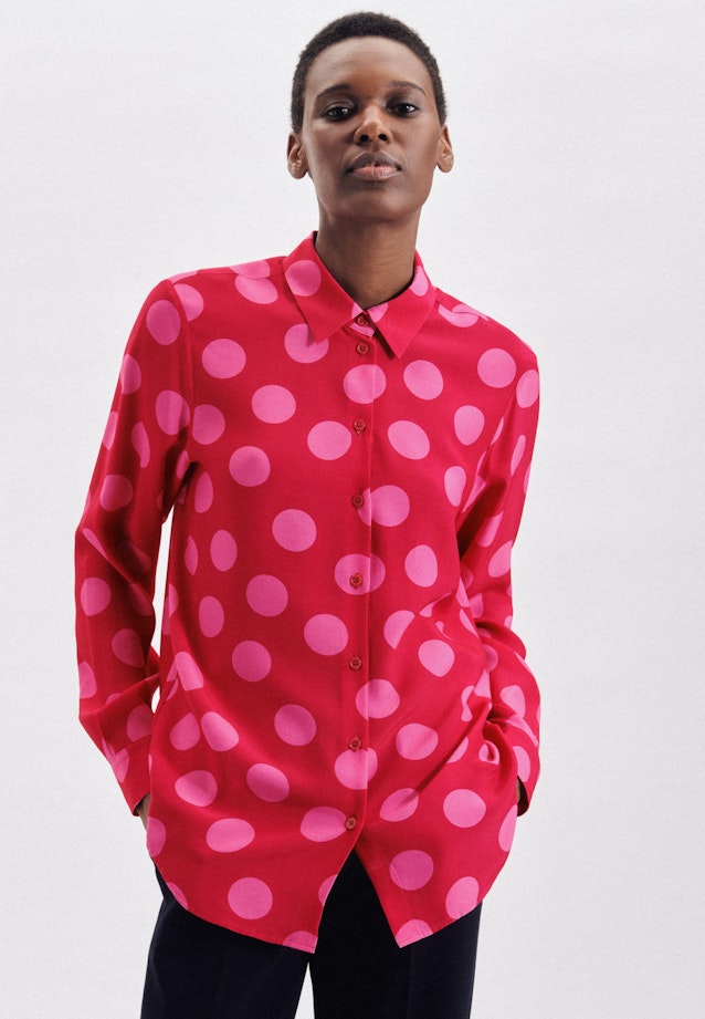 Regular Hemdbluse Punkte in Rosa/Pink |  Seidensticker Onlineshop