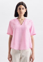 Short sleeve Linen Shirt Blouse in Pink |  Seidensticker Onlineshop