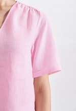 Short sleeve Linen Shirt Blouse in Pink |  Seidensticker Onlineshop