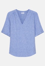 Kurzarm Leinen Shirtbluse in Dunkelblau |  Seidensticker Onlineshop