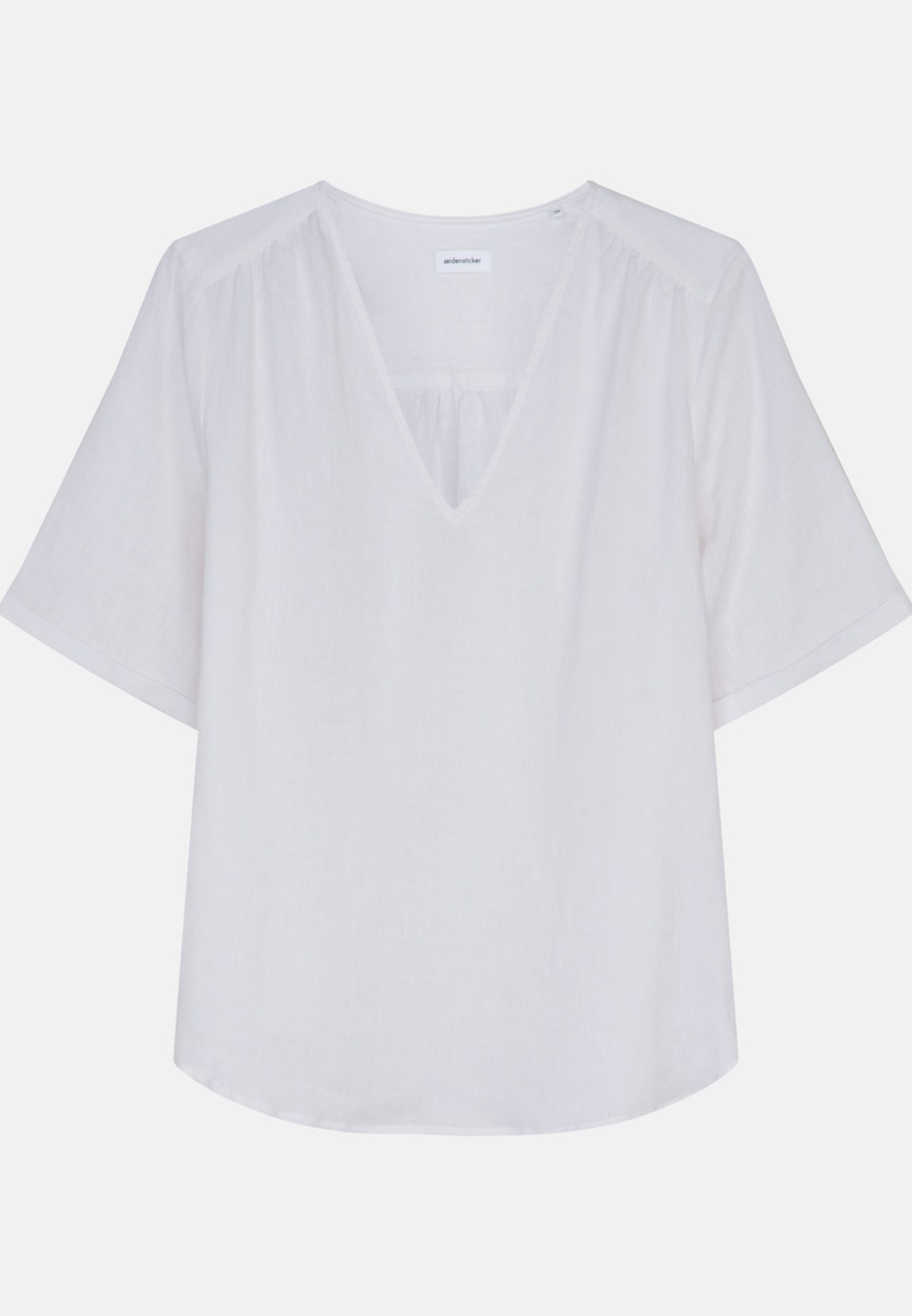 V-Neck Shirtbluse Regular fit in Weiß |  Seidensticker Onlineshop
