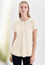 Regular fit Shirtbluse Uni in Ecru |  Seidensticker Onlineshop