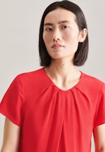 Regular fit Shirtbluse Uni in Rot |  Seidensticker Onlineshop