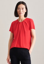 Regular fit Shirtbluse Uni in Rot |  Seidensticker Onlineshop