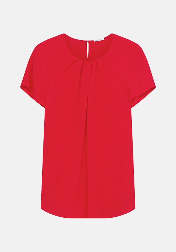 Korte mouwen Krepp Shirtblouse in Rood |  Seidensticker Onlineshop